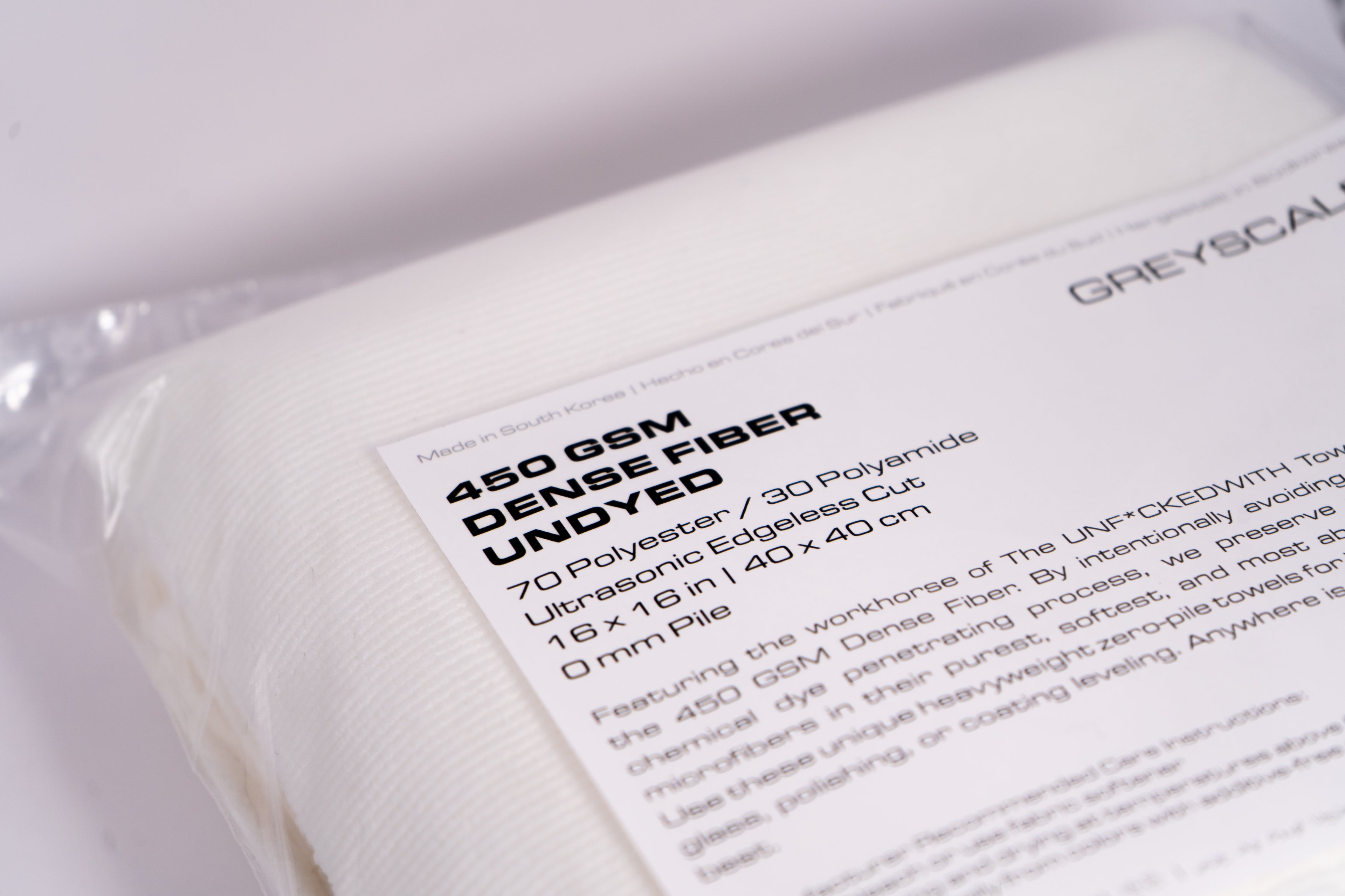 GREYSCALE 450 GSM DENSE MICROFIBER TOWELS 5-Pack | Edgeless Detail Cloths