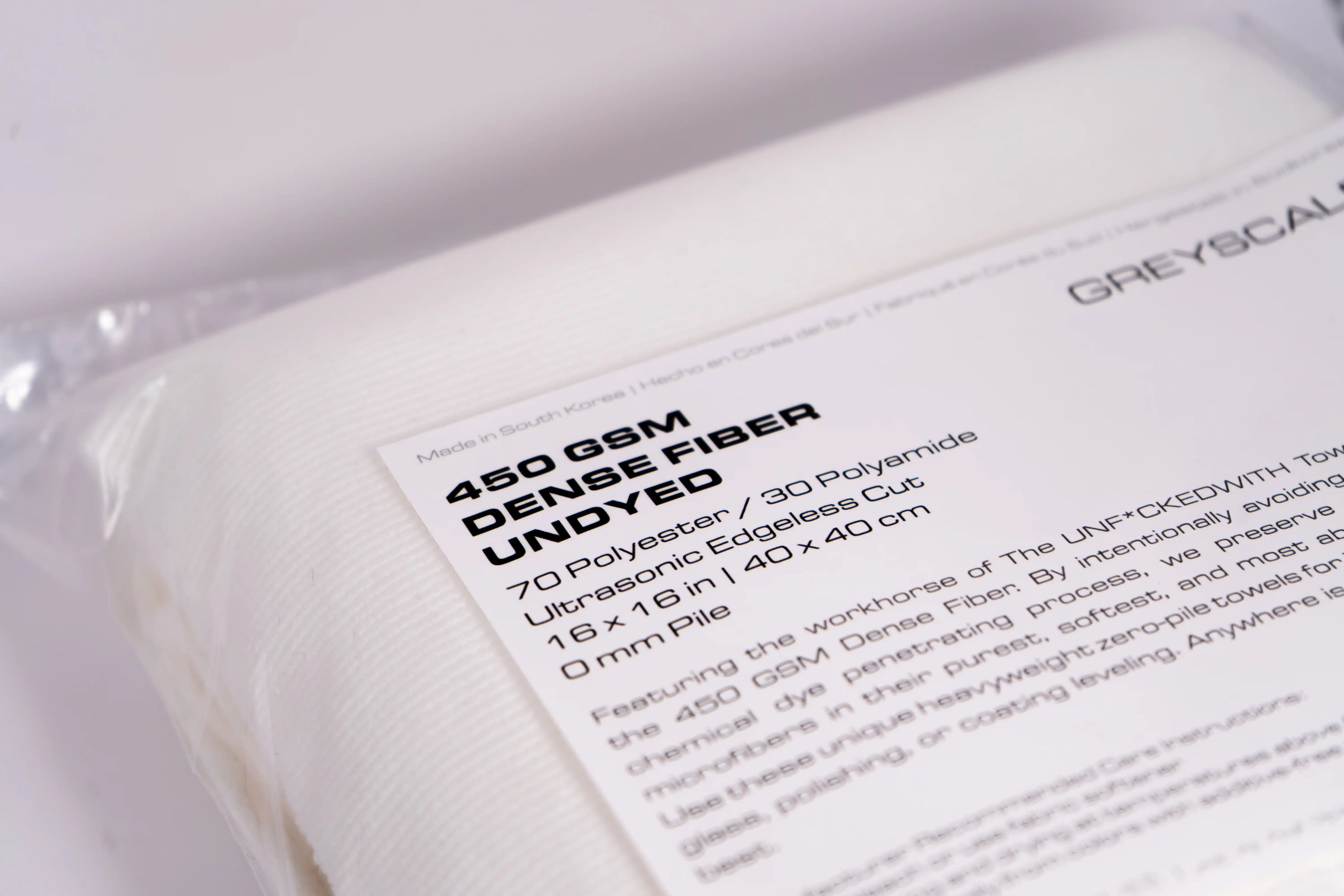 GREYSCALE 450 GSM DENSE MICROFIBER TOWELS 5-Pack | Edgeless Detail Cloths