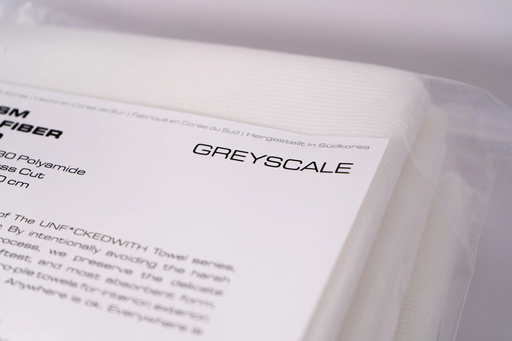 GREYSCALE 450 GSM DENSE MICROFIBER TOWELS 5-Pack | Edgeless Detail Cloths