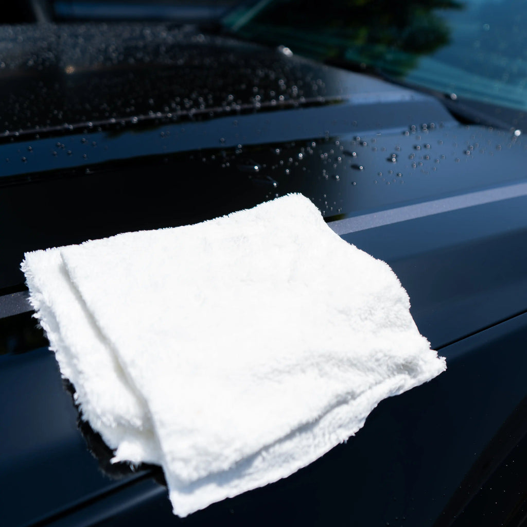GREYSCALE 350 GSM PLUSH MICROFIBER TOWELS 5-Pack | Edgeless Detail Cloths