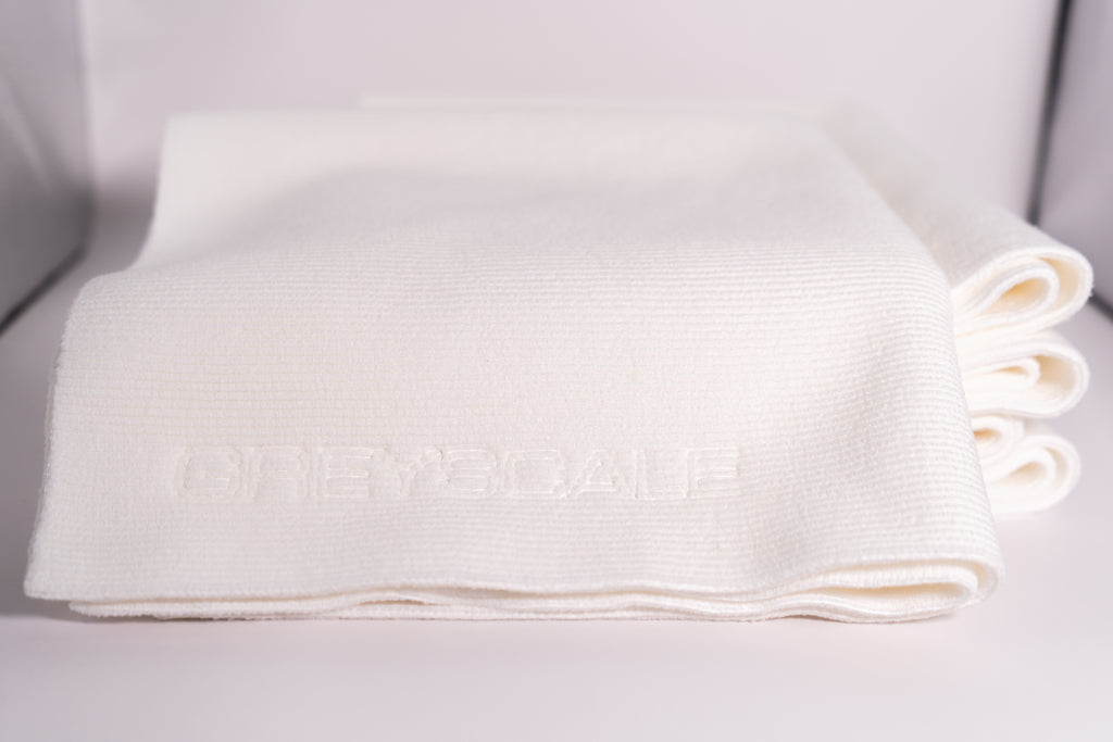 GREYSCALE 450 GSM DENSE MICROFIBER TOWELS 5-Pack | Edgeless Detail Cloths