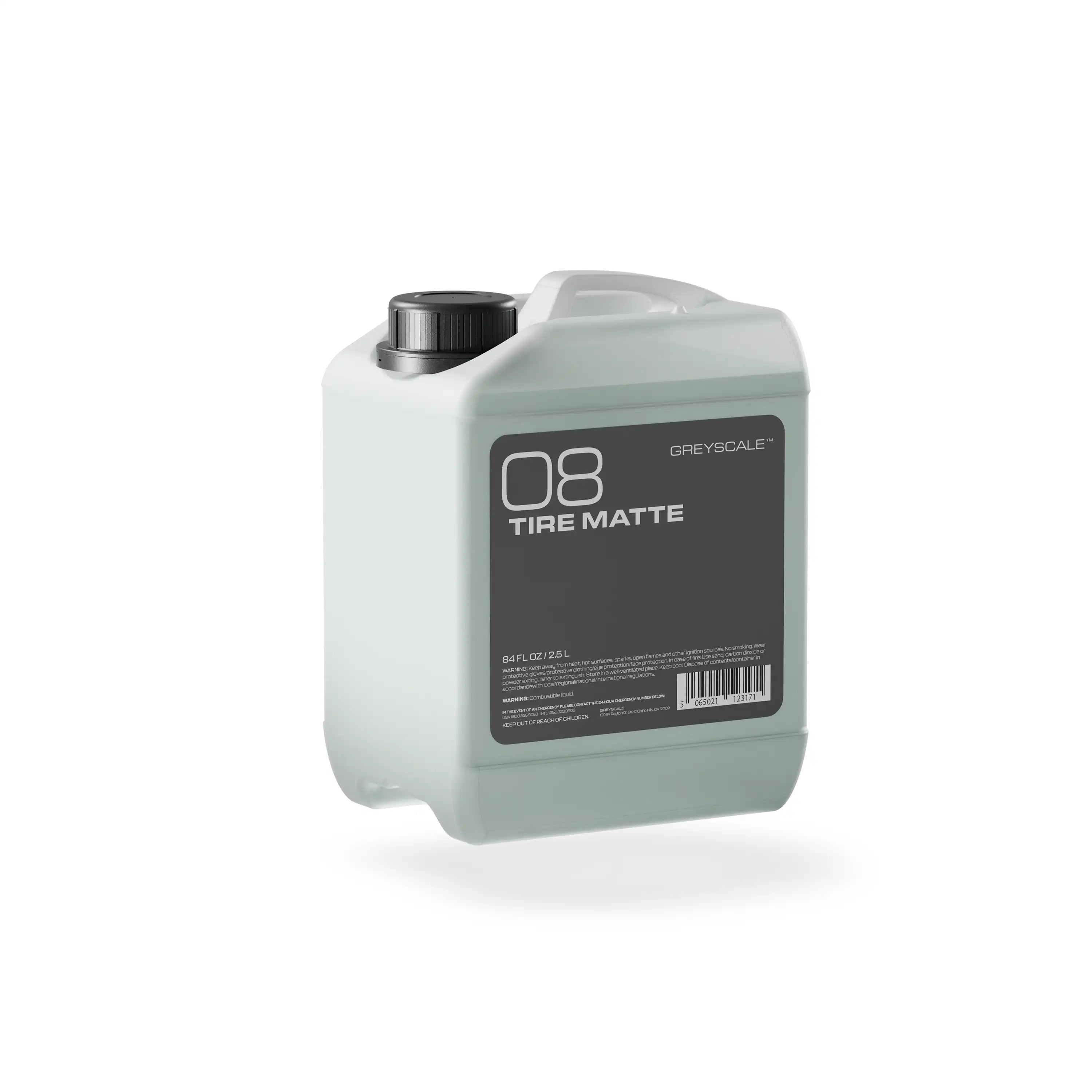 GREYSCALE 08 TIRE MATTE | Natural Tire, Trim, Interior Conditioner